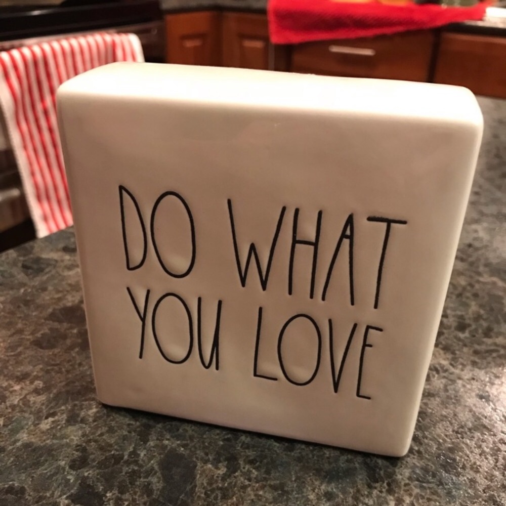Rae Dunn Two Sided Inspirational Square, NWOT.